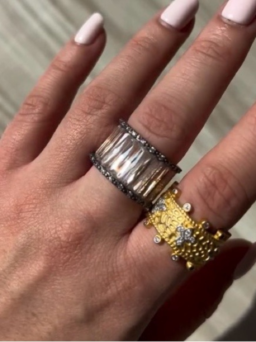 Freida Rothman City Lights Baguette Cigar Band Size 6 - Picture 2 of 3